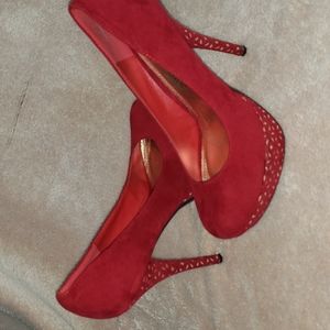 Aviana Red heels by Just Fabulous,  size 8
